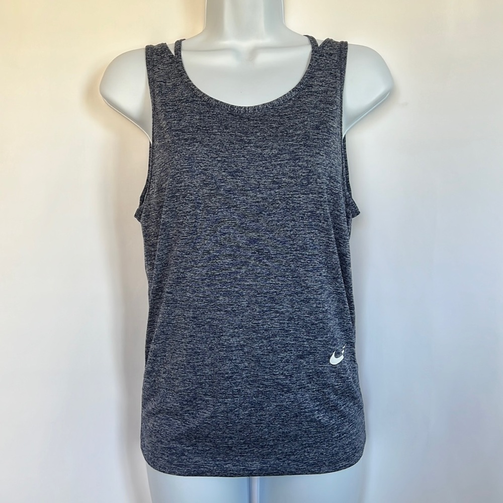 💥💥 Nike XS Heather Blue Dri-Fit Tank Top